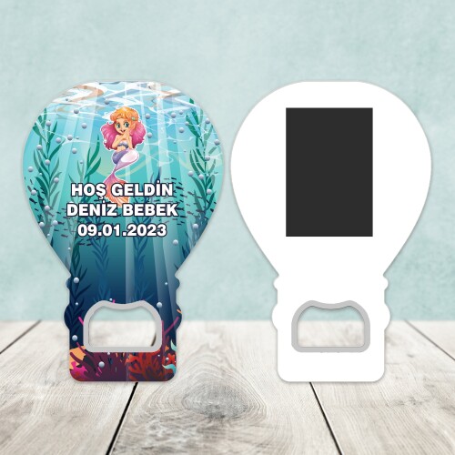 Deniz Kızı Açacaklı Balon Magnet