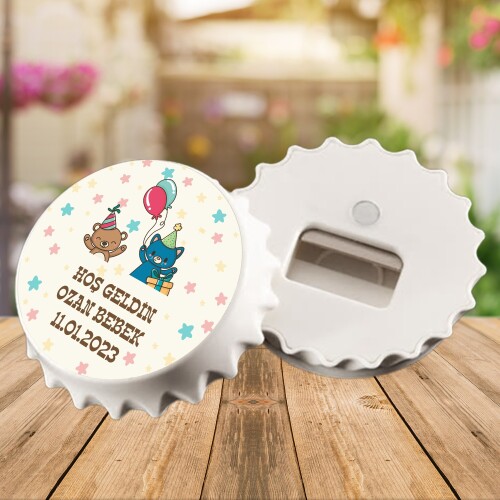 Ayı Figürlü Kapak Şeklinde Açacaklı Magnet