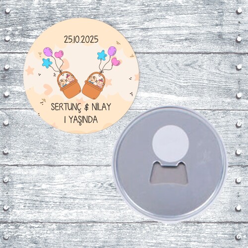 İkiz Bebek Buton Magnet Açacak