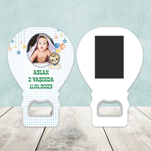 Sevimli Aslan Balon Şekilli Açacaklı Magnet