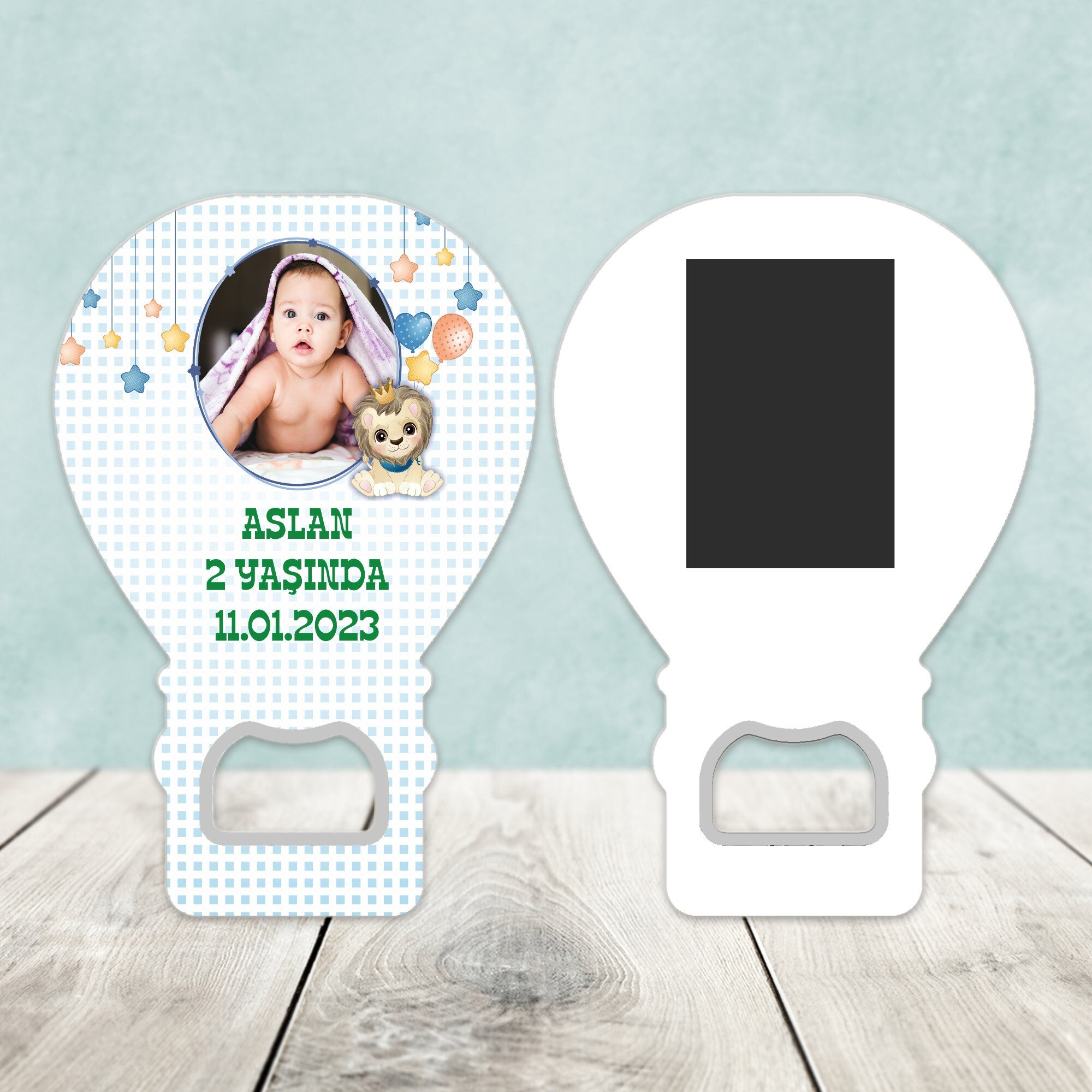 Sevimli Aslan Balon Şekilli Açacaklı Magnet