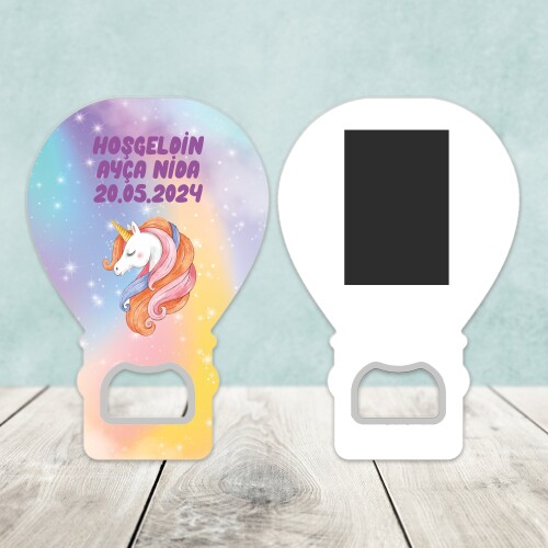 Unicorn Açacaklı Balon Magnet