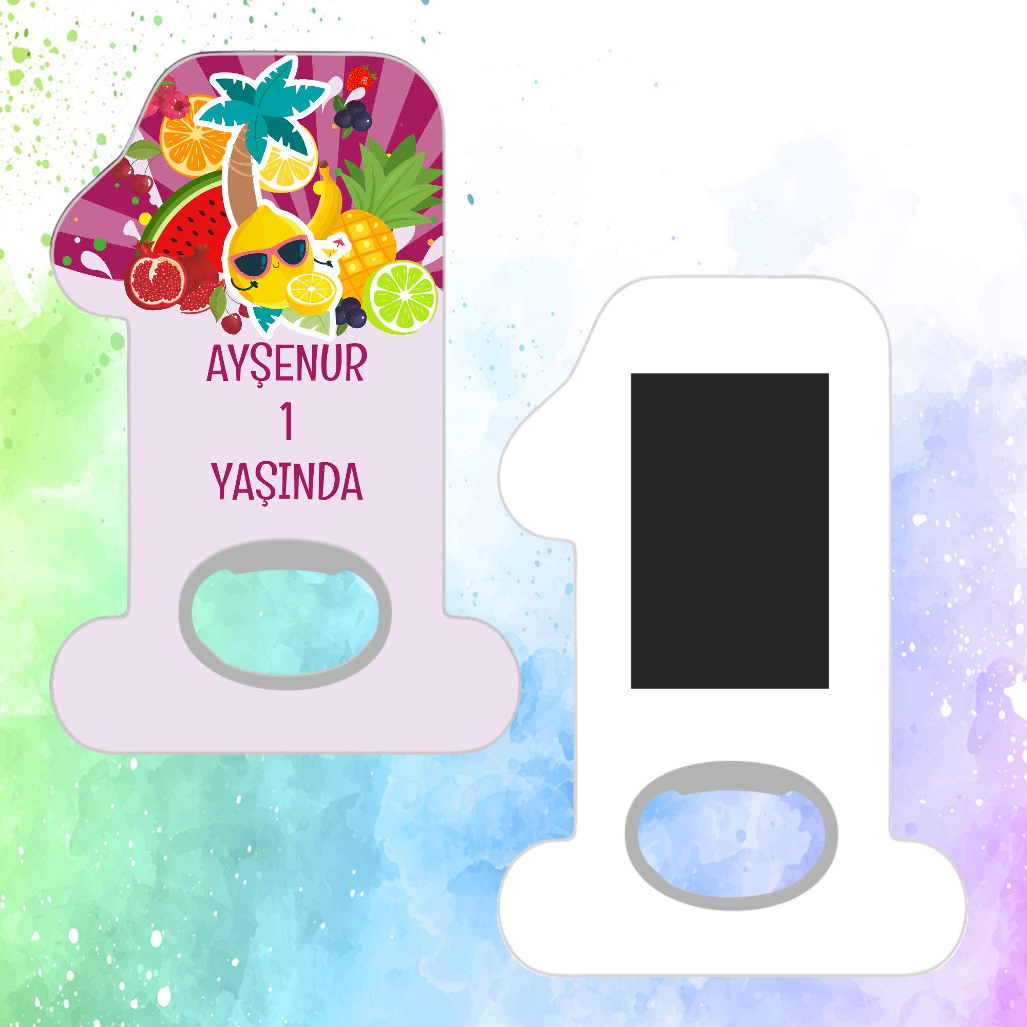 Meyveler Figürlü Açacaklı 1 Yaş Magnet