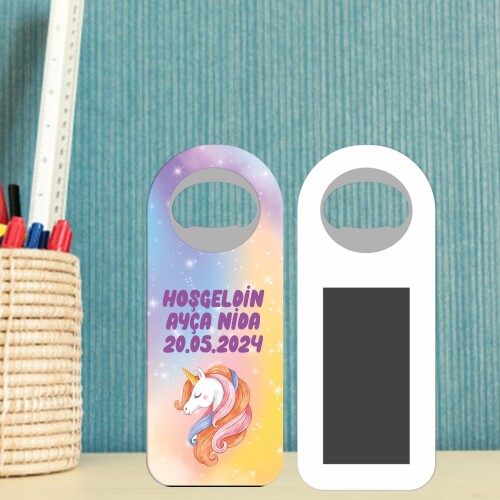 Unicorn Magnetli Oval Uzun Şişe Açacağı