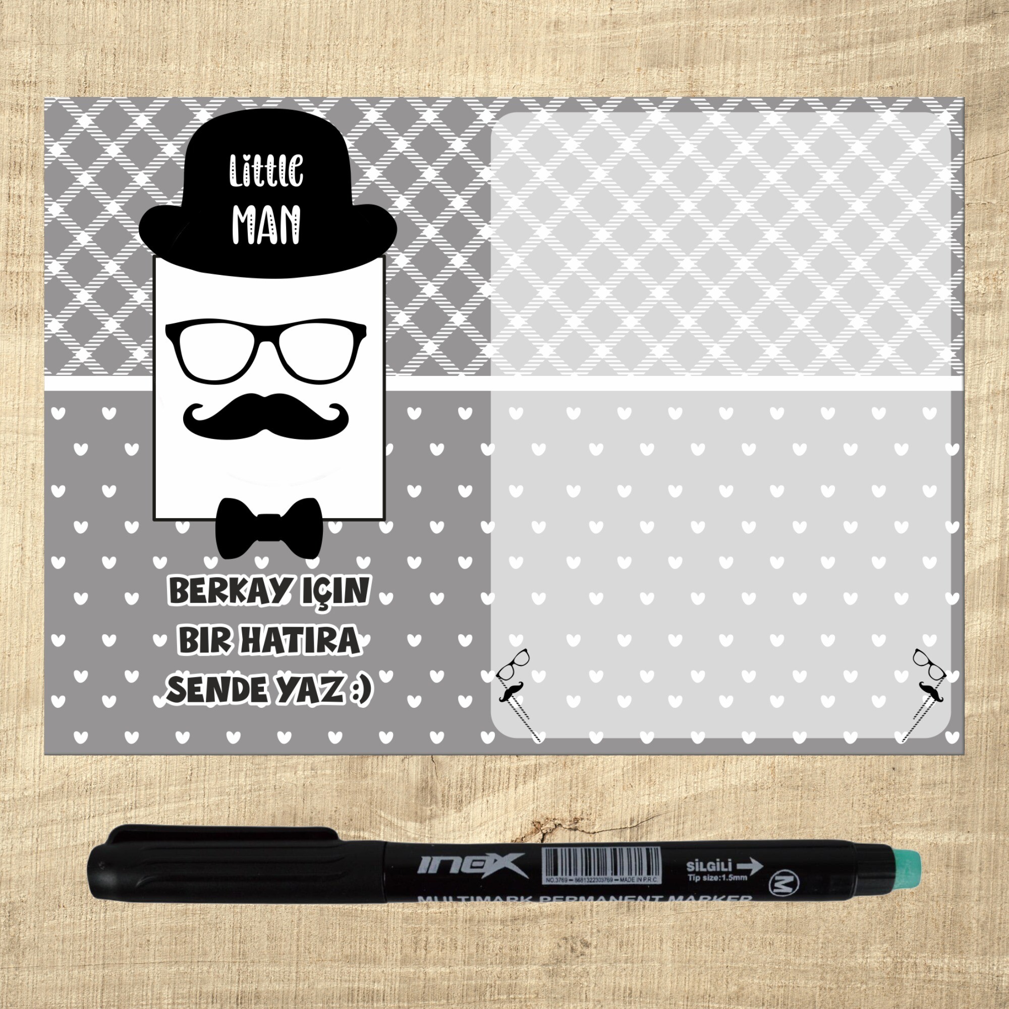 Little Man Küçük Adam Kalemli Notluk Magnet