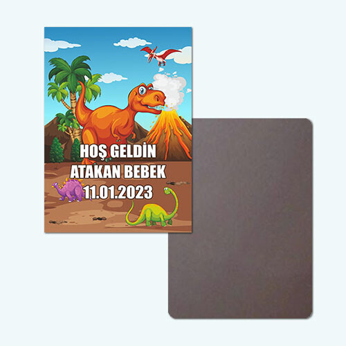 Dinazor Temalı Bebek Magneti