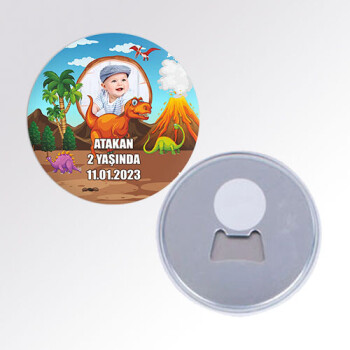Dinazor Temalı Açacaklı Buton Magnet