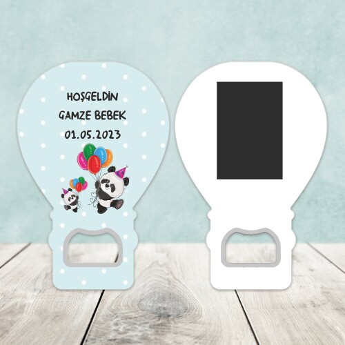 Panda Temalı Açacaklı Balon Magnet