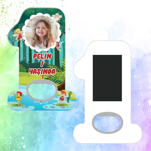 Peri Kızlar 1 Yaş Doğum Günü Magneti