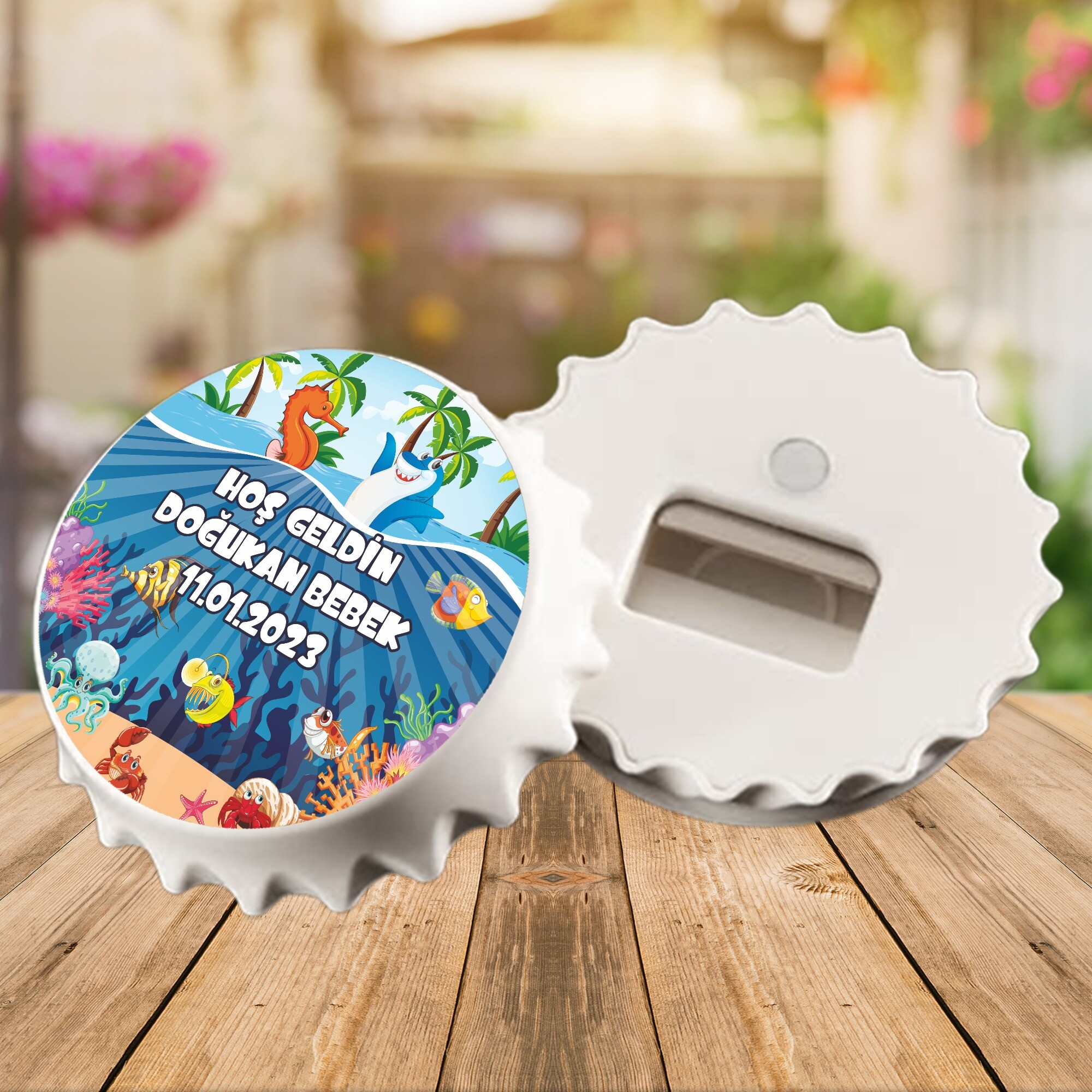 Deniz Canlıları Konsept Kapak Şeklinde Açacaklı Magnet