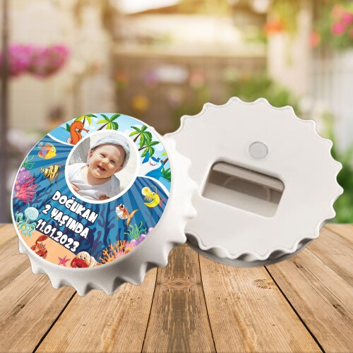 Deniz Canlıları Konsept Kapak Magnet Açacak