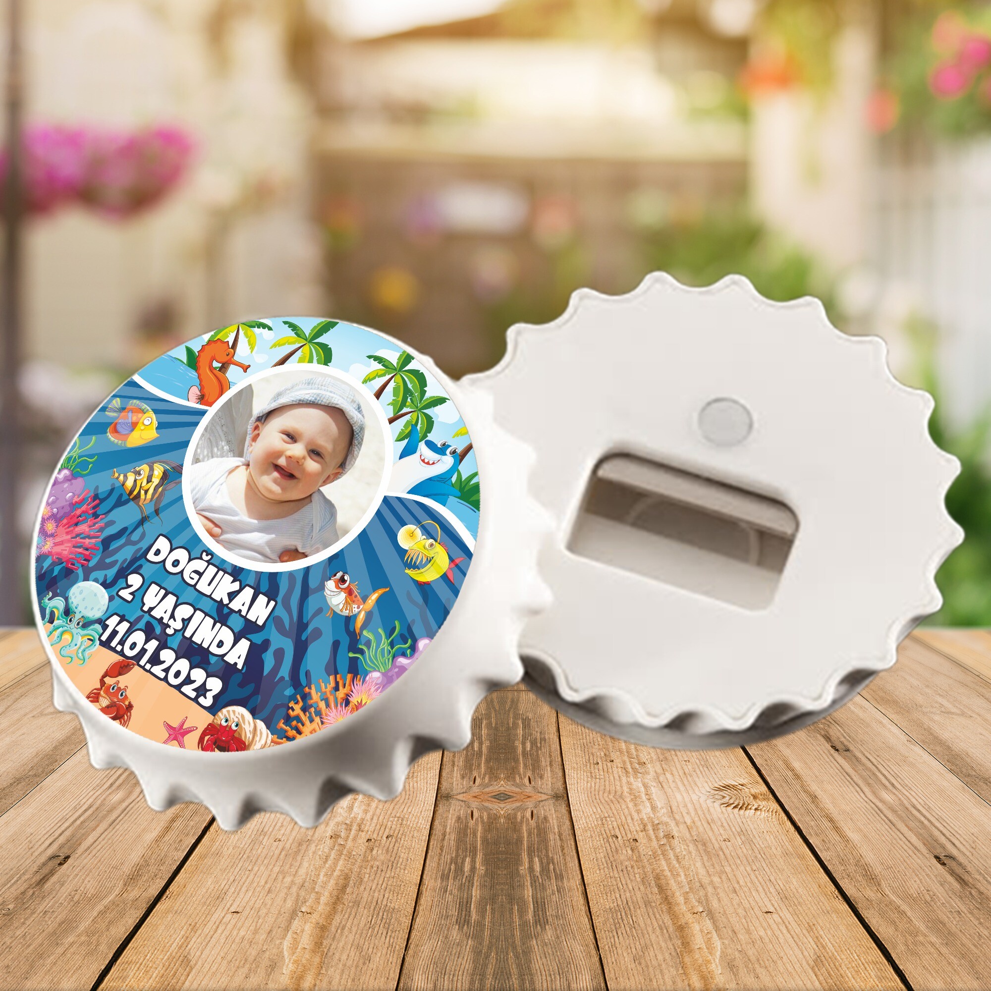 Deniz Canlıları Konsept Kapak Magnet Açacak