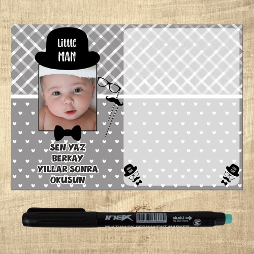 Little Man Küçük Adam Kalemli Magnet Notluk
