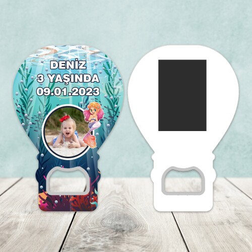 Deniz Kızı Balon Şekilli Açacaklı Magnet