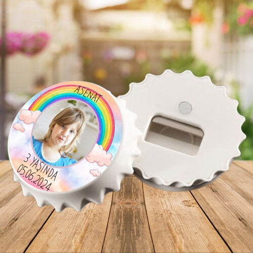 Gökkuşağı Temalı Kapak Magnet Açacak