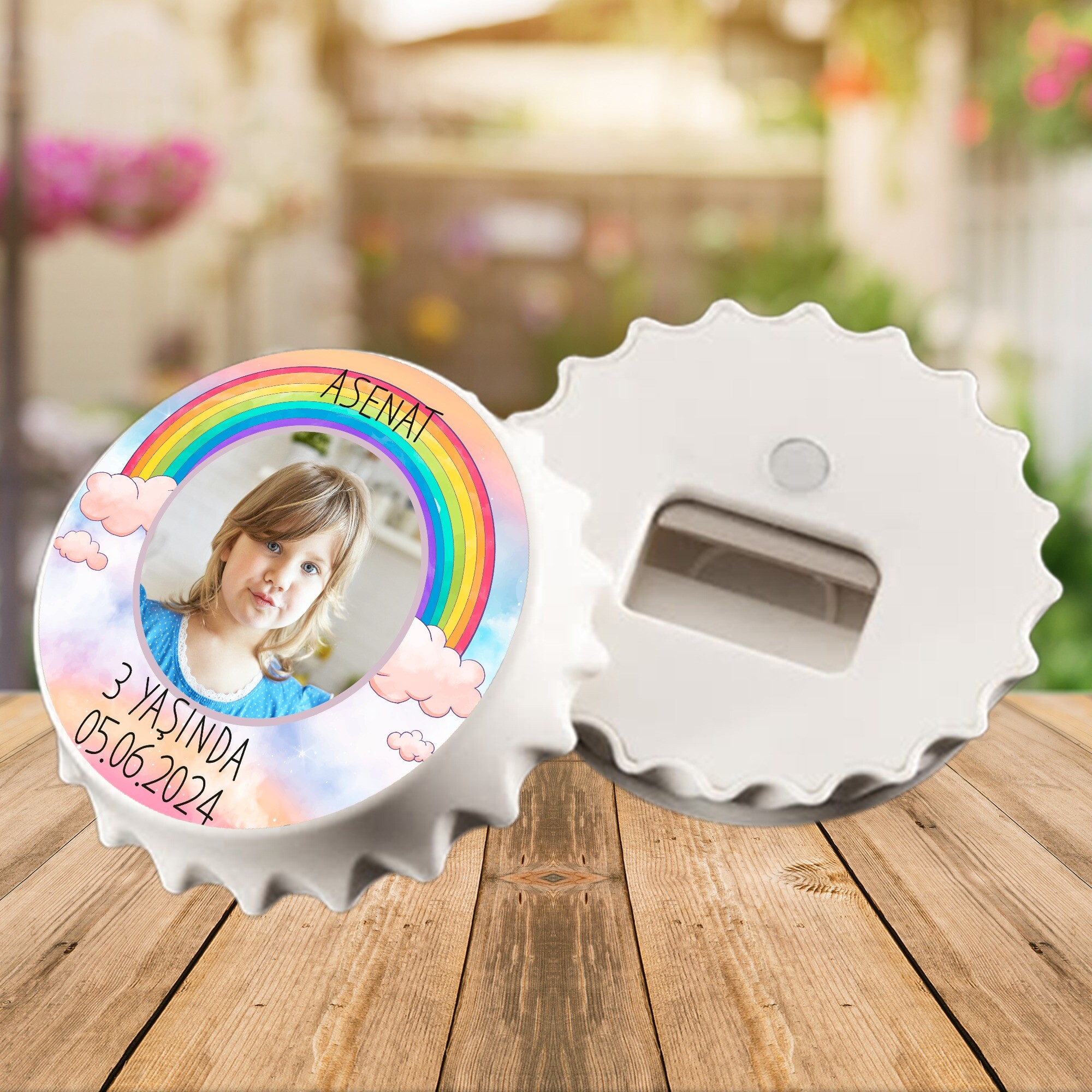 Gökkuşağı Temalı Kapak Magnet Açacak