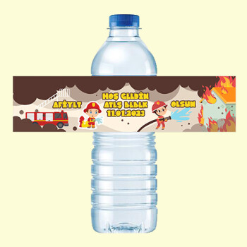 İtfaiyeci Çocuk Küçük Su Etiketi 500ML