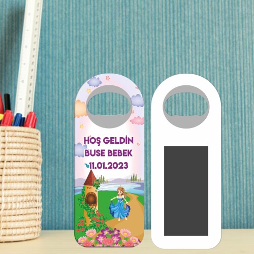 Prenses Tasarım Magnetli Oval Uzun Şişe Açacağı