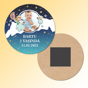 Küçük Prens Daire Ahşap Magnet