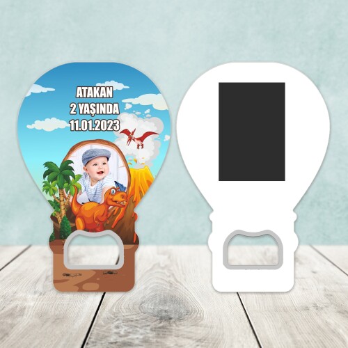 Dinazor Temalı Balon Şekilli Açacaklı Magnet