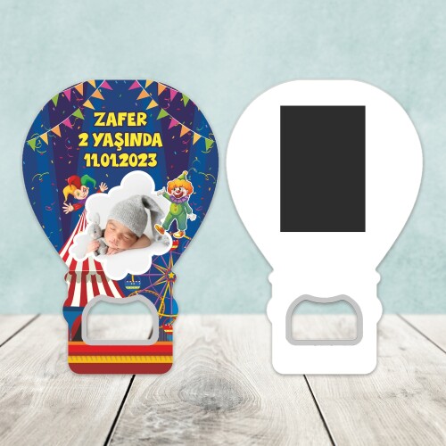 Palyaço Temalı Balon Şekilli Açacaklı Magnet