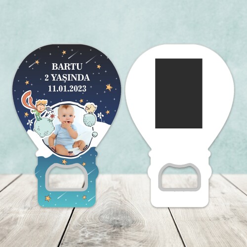 Küçük Prens Balon Şekilli Açacaklı Magnet