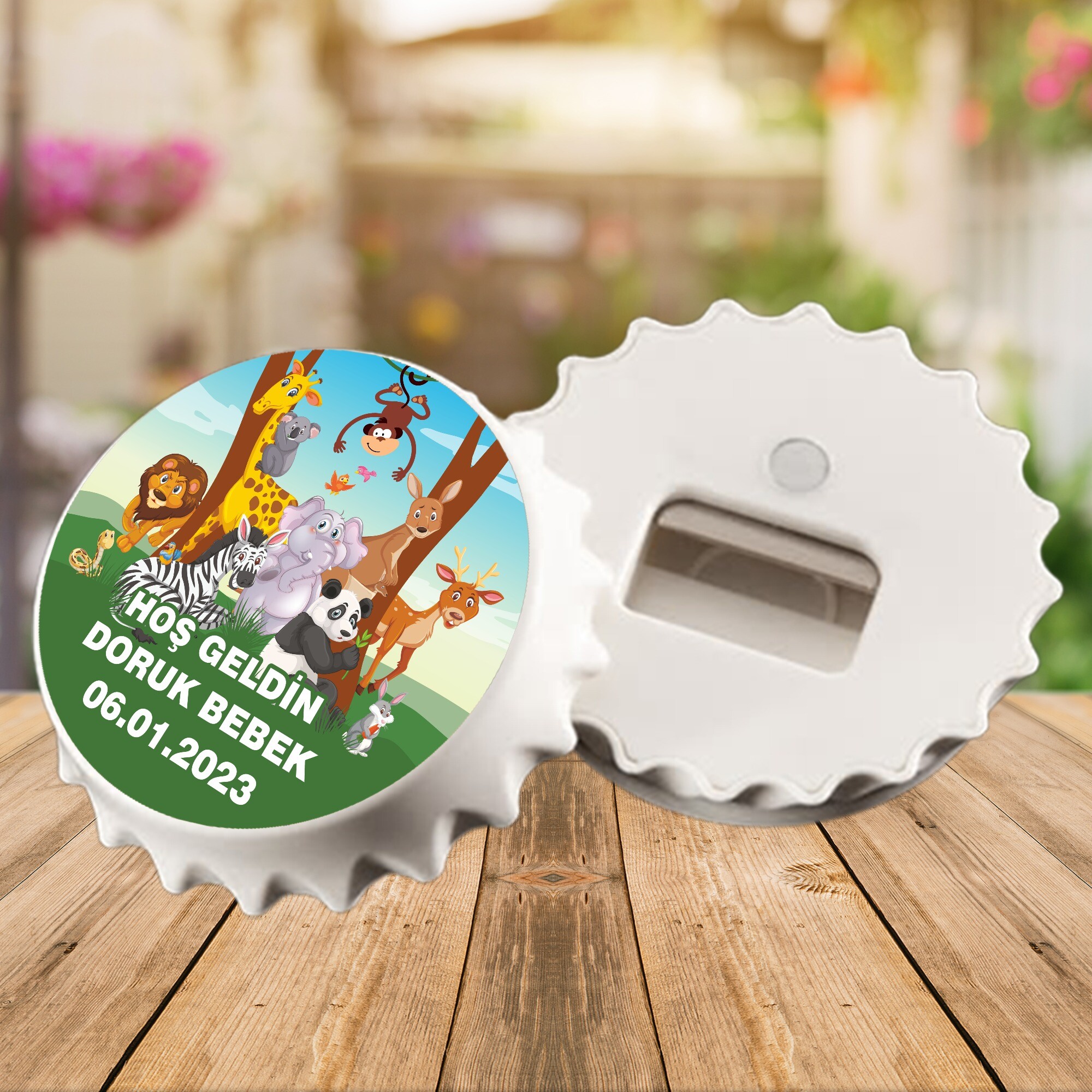 Safari Temalı Kapak Şeklinde Açacaklı Magnet