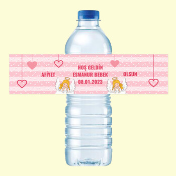 Melek Kanadı Temalı Küçük Su Etiketi 500ML
