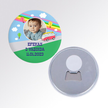 Otobüslü Açacaklı Buton Magnet