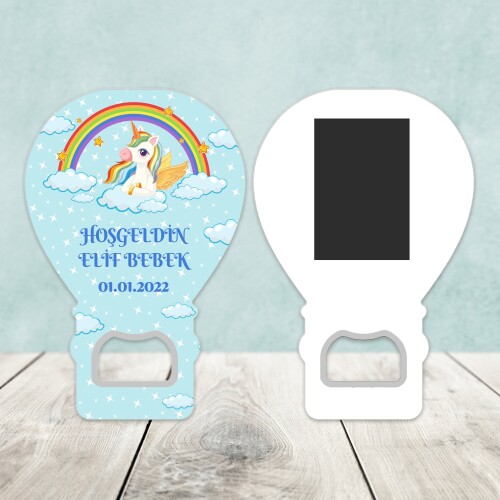 Unicornlu Açacaklı Balon Magnet