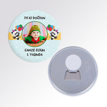 Panda Temalı Açacaklı Buton Magnet