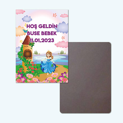 Prenses Tasarım Bebek Magneti