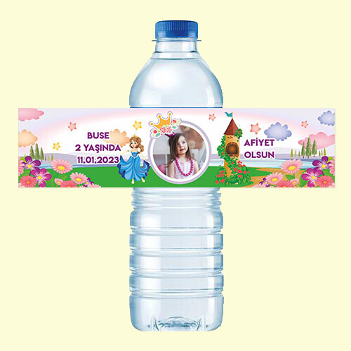 Prenses Tasarım 500ML Su Sargısı Etiketi