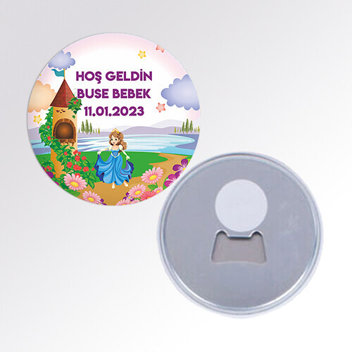 Prenses Tasarım Buton Magnet Açacak