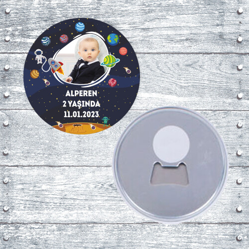 Uzay Temalı Buton Magnet Açacak