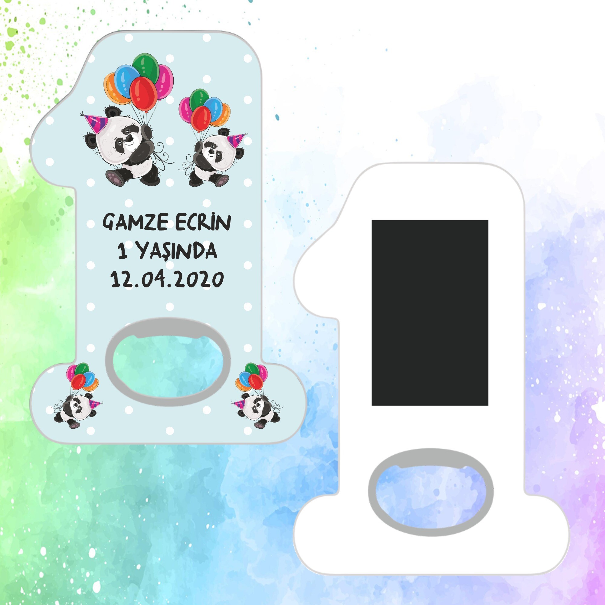 Panda Temalı Açacaklı 1 Yaş Magnet