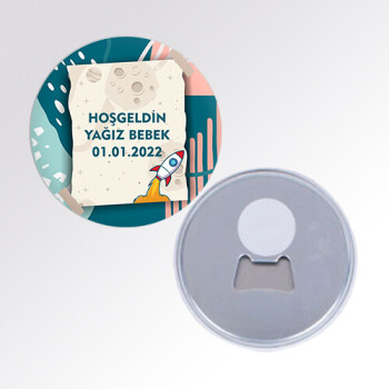 Roket Temalı Buton Magnet Açacak