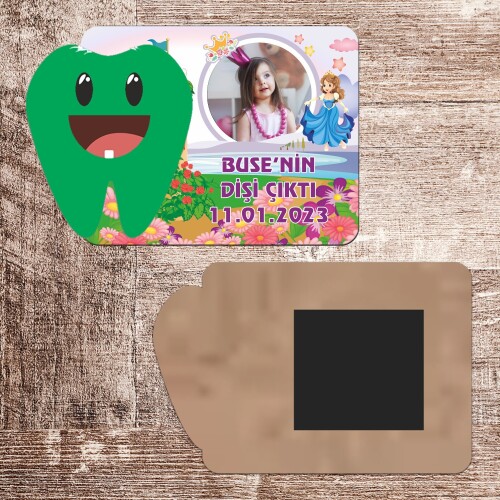 Prenses Tasarım Artık Isırabilirim Magnet Ahşap Yeşil