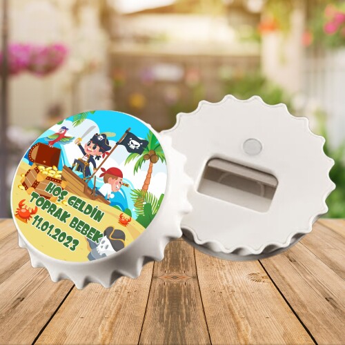 Korsan Temalı Kapak Şeklinde Açacaklı Magnet