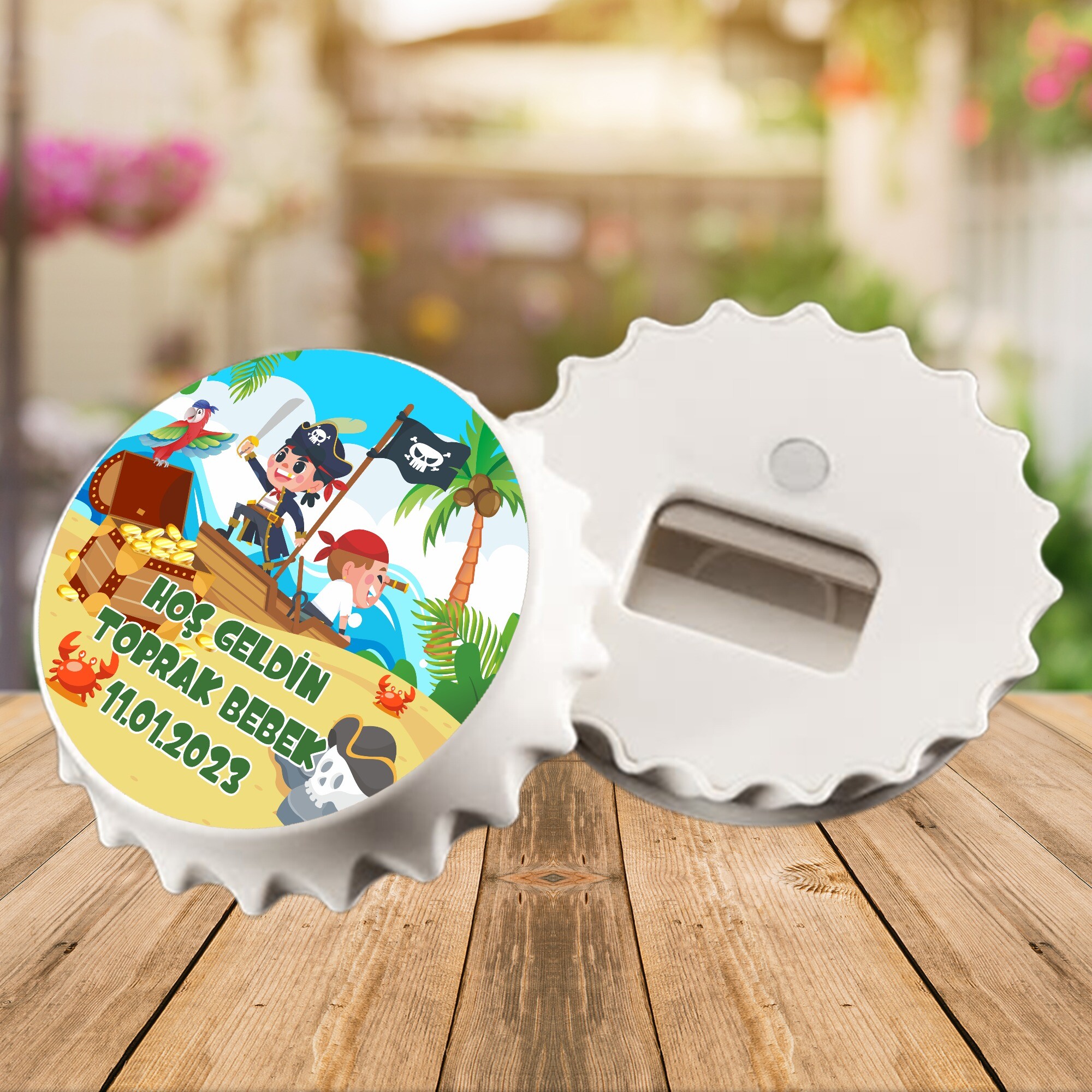 Korsan Temalı Kapak Şeklinde Açacaklı Magnet