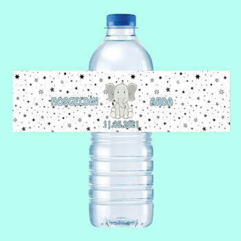 Sevimli Filli Küçük Su Etiketi 500ML