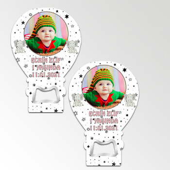 Sevimli Filli Balon Şekilli Açacaklı Magnet