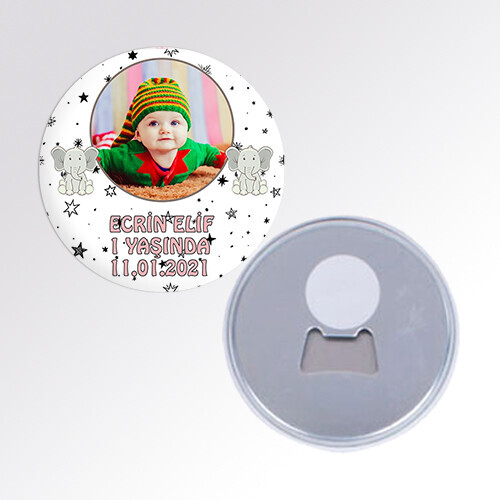 Sevimli Filli Açacaklı Buton Magnet