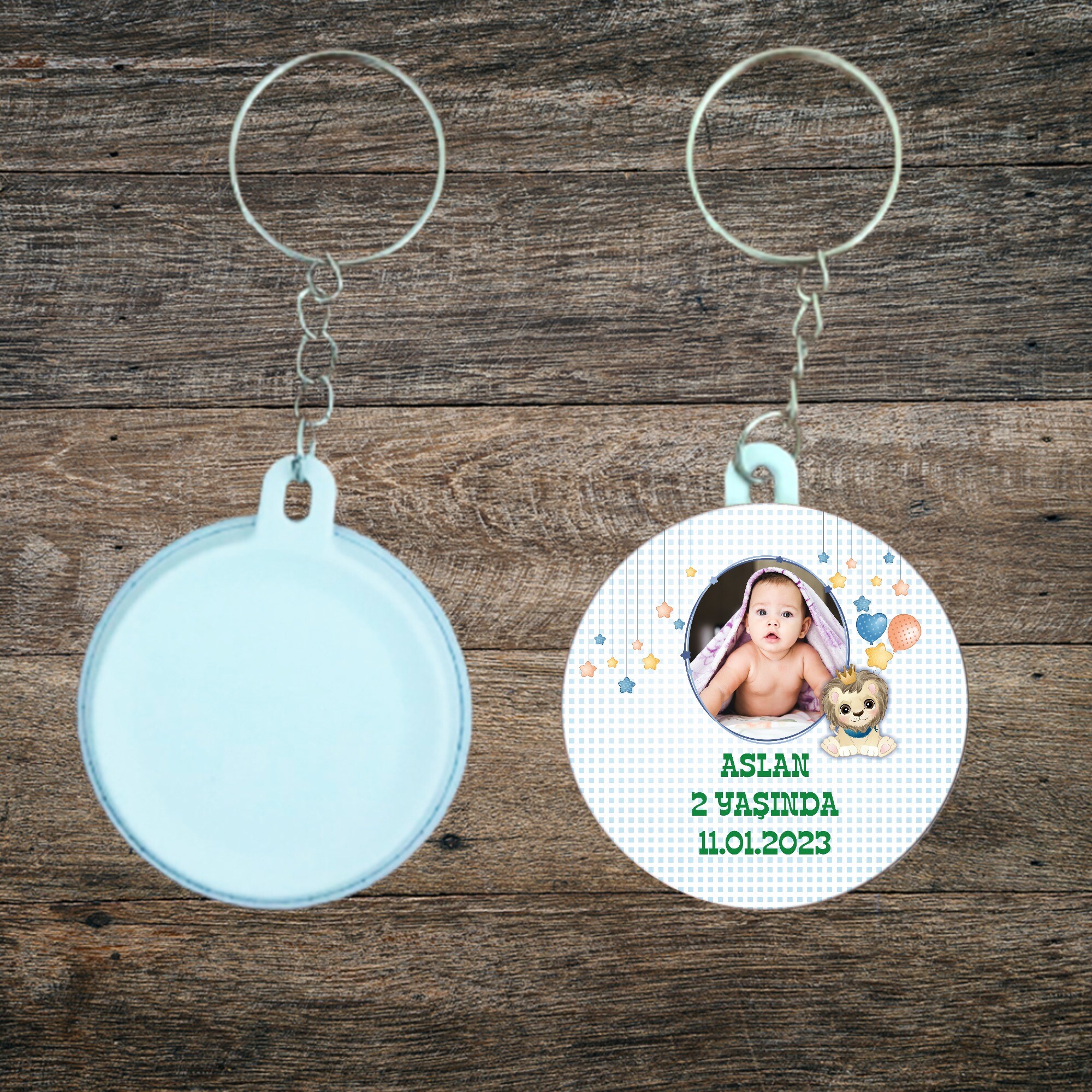 Sevimli Aslan Doğum Günü Anahtarlığı Plastik