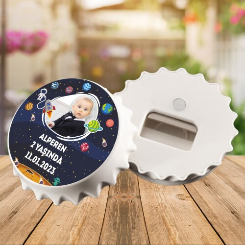 Uzay Temalı Kapak Magnet Açacak