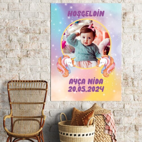 Unicorn Doğum Günü Afişi