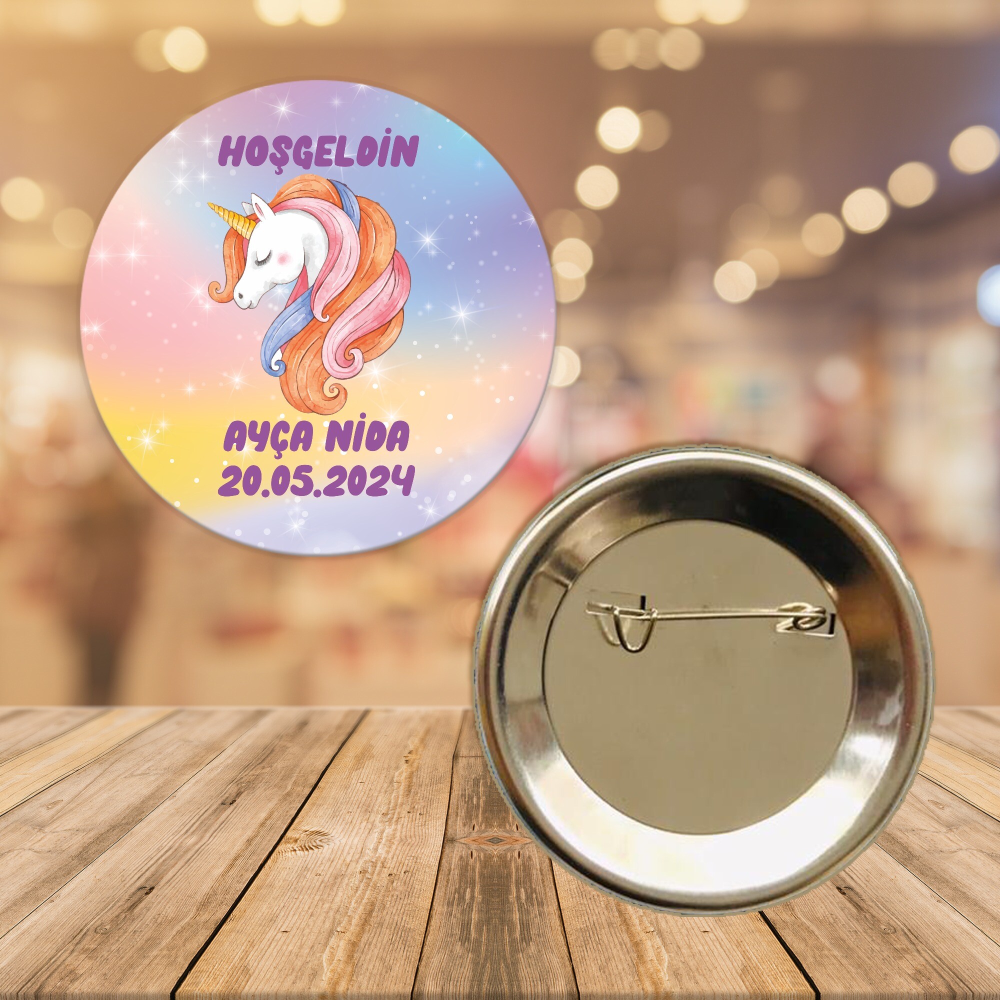 Unicorn İğneli Yaka Rozeti