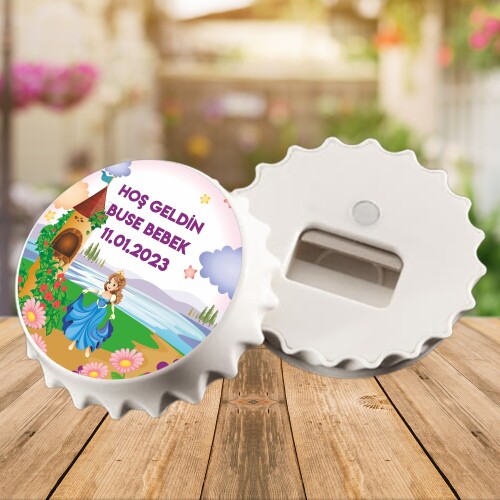 Prenses Tasarım Kapak Şeklinde Açacaklı Magnet