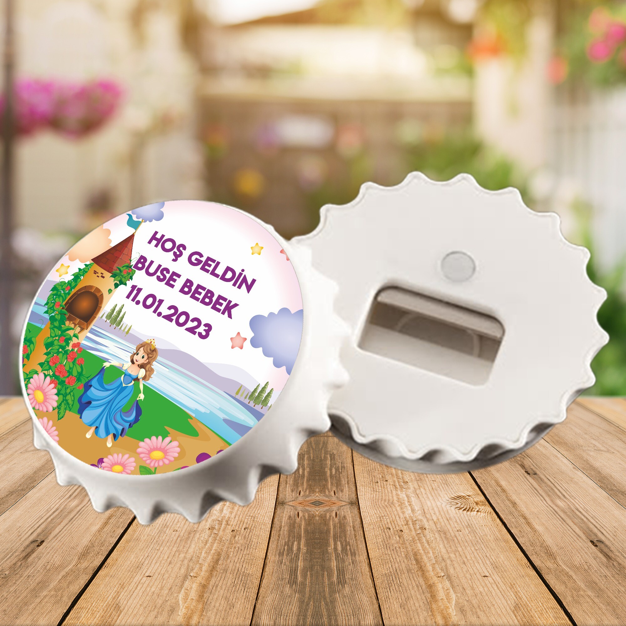 Prenses Tasarım Kapak Şeklinde Açacaklı Magnet