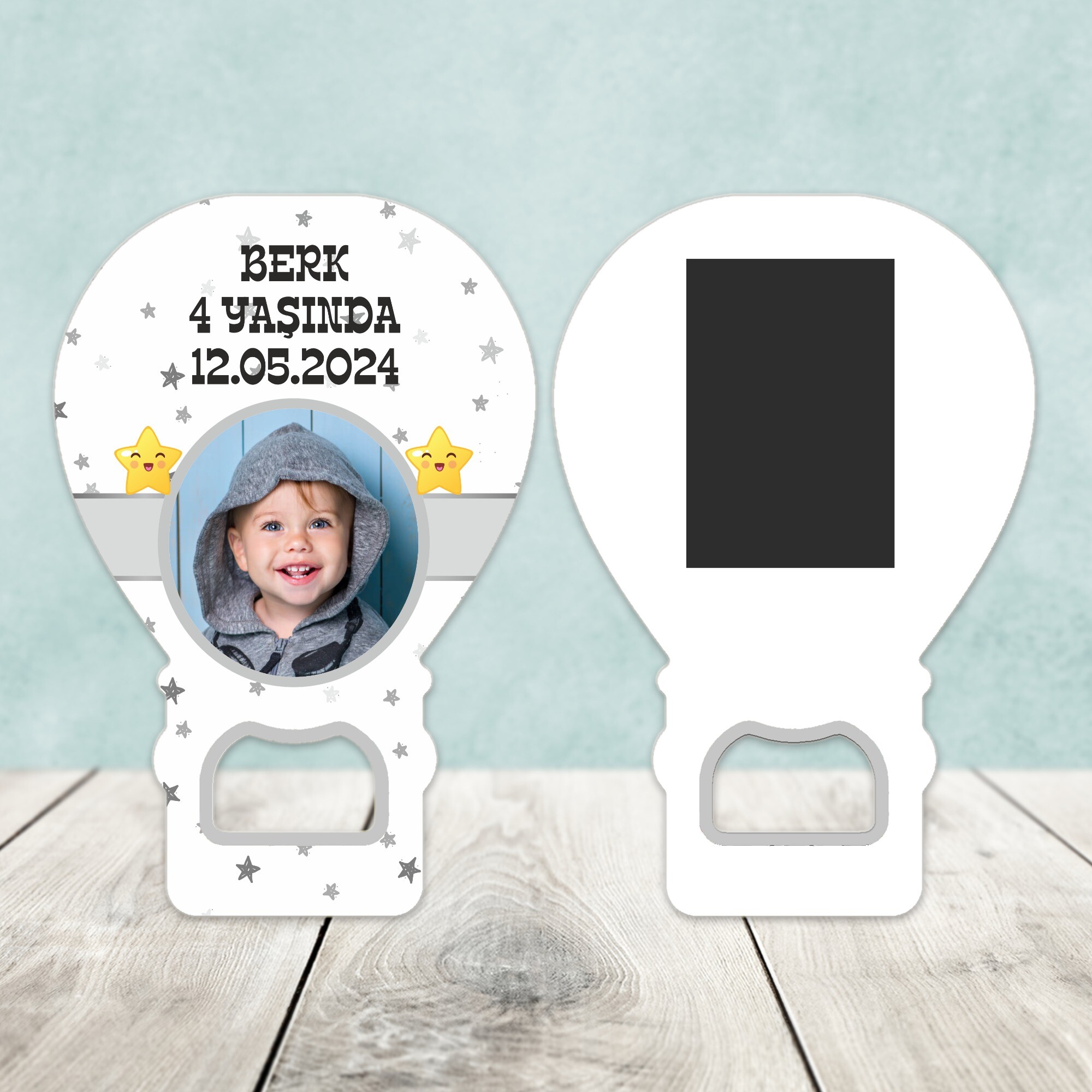 Star Temalı Balon Açacaklı Magnet